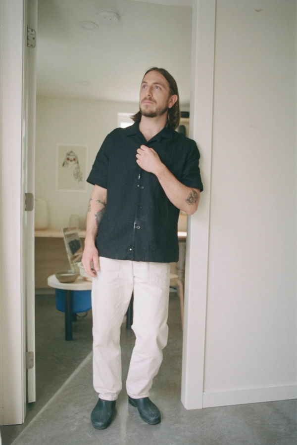Saturday Project French Linen Chore Shirt