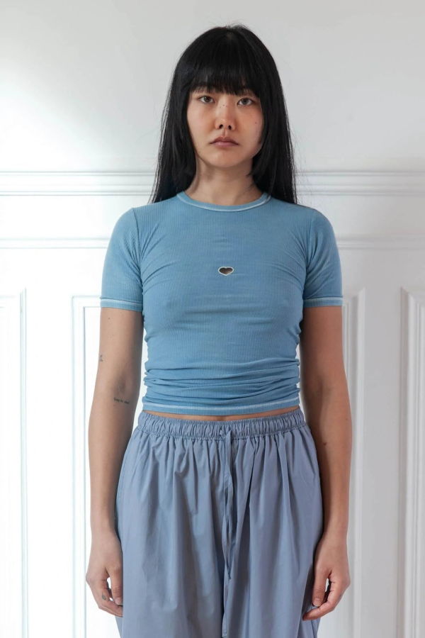 Baserange Heart Short Sleeve Top