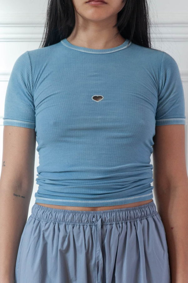 Baserange Heart Short Sleeve Top