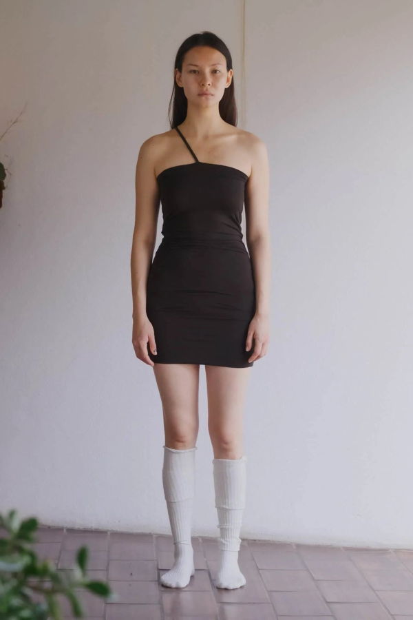 Baserange Nida One Strap Slip Dress