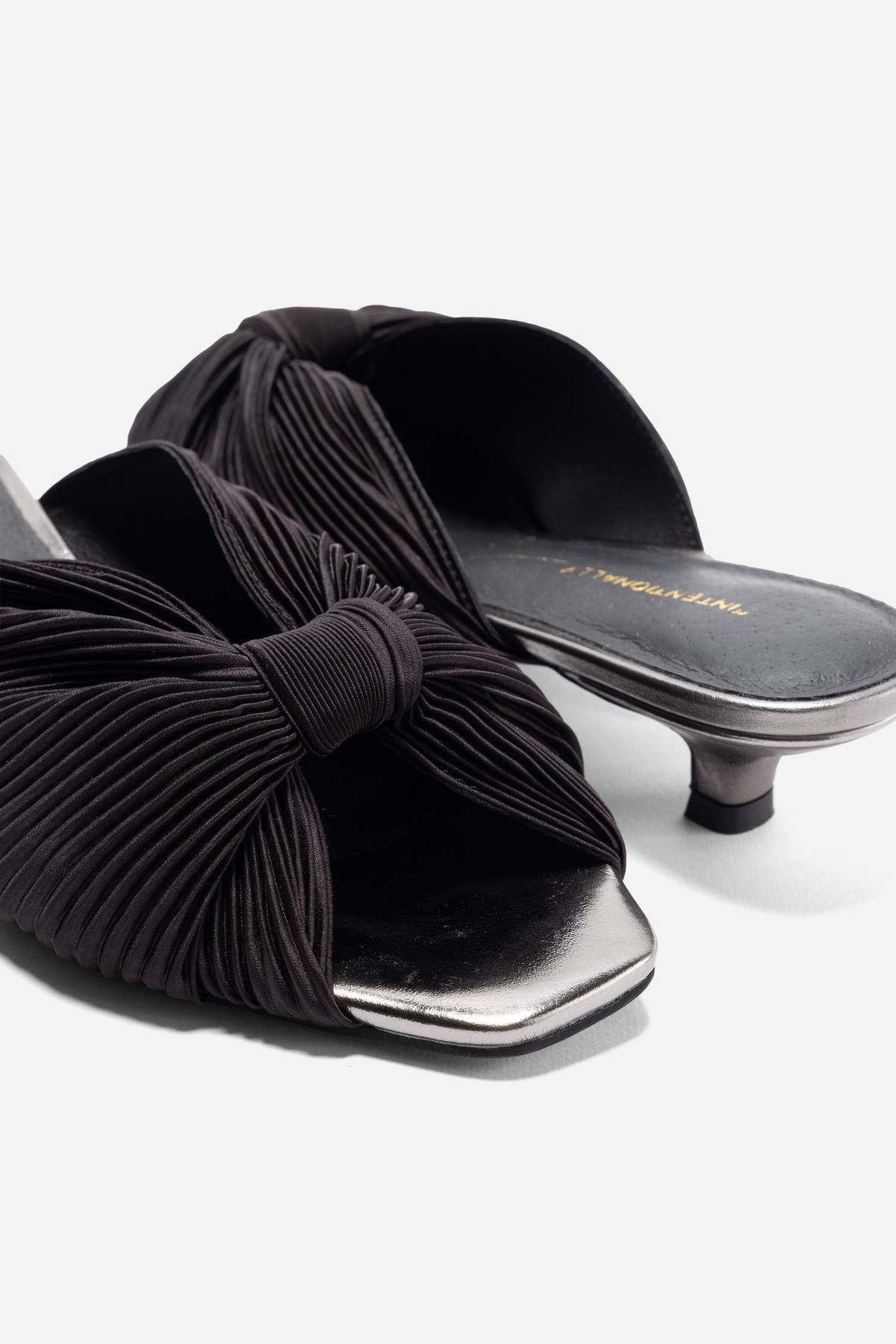 "INTENTIONALLY __________." CURFEW KITTEN HEEL - Black/Flamingo/Grass - Image 36 of 38