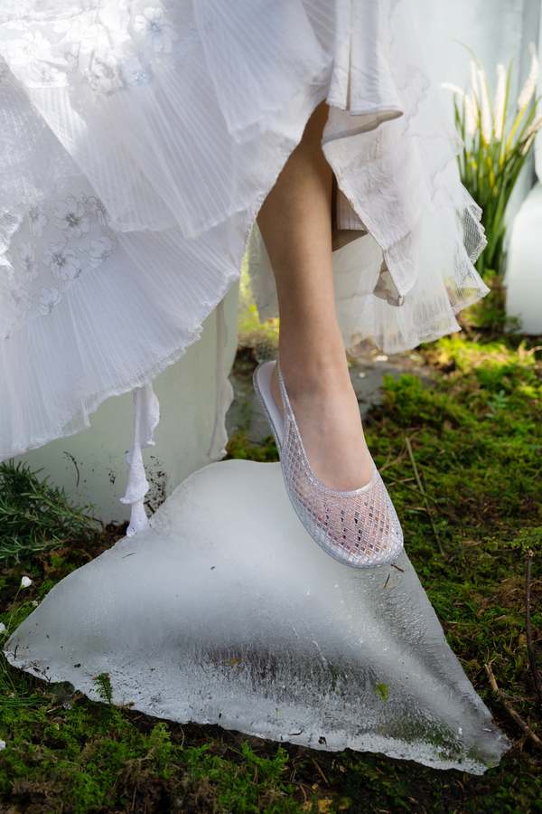 "INTENTIONALLY __________." Nessa Jelly Slingback Ballet Flat