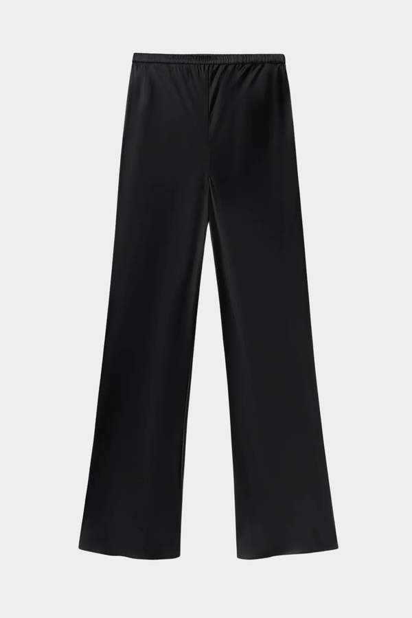 Silk Laundry Bias Cut Pants - Black Silk Laundry Bias Cut Pants - Black