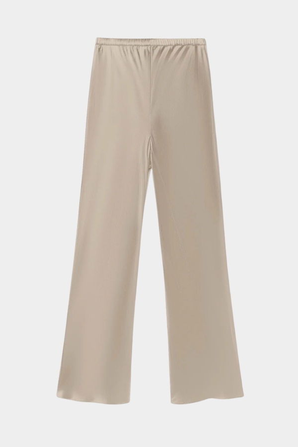Silk Laundry Bias Cut Pants - Hazelnut