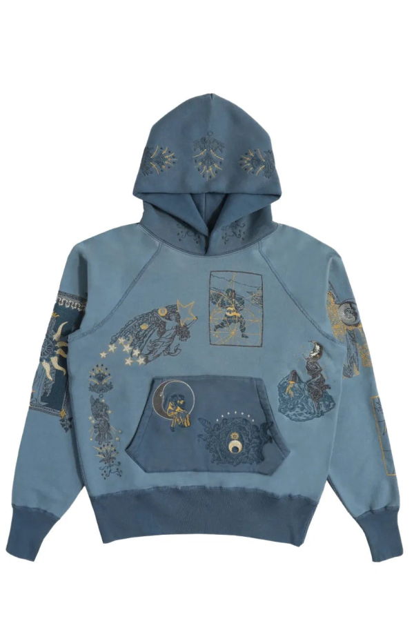 Samuel Zelig La Luna Hoodie - Ocean