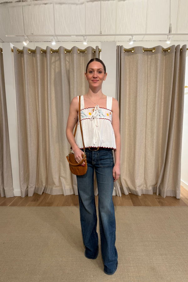 ciao lucia Ander Linen Top