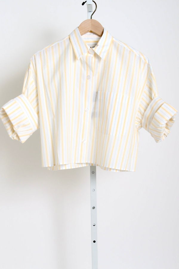 TWP Next Ex Top - Ivory / Yellow / Blue