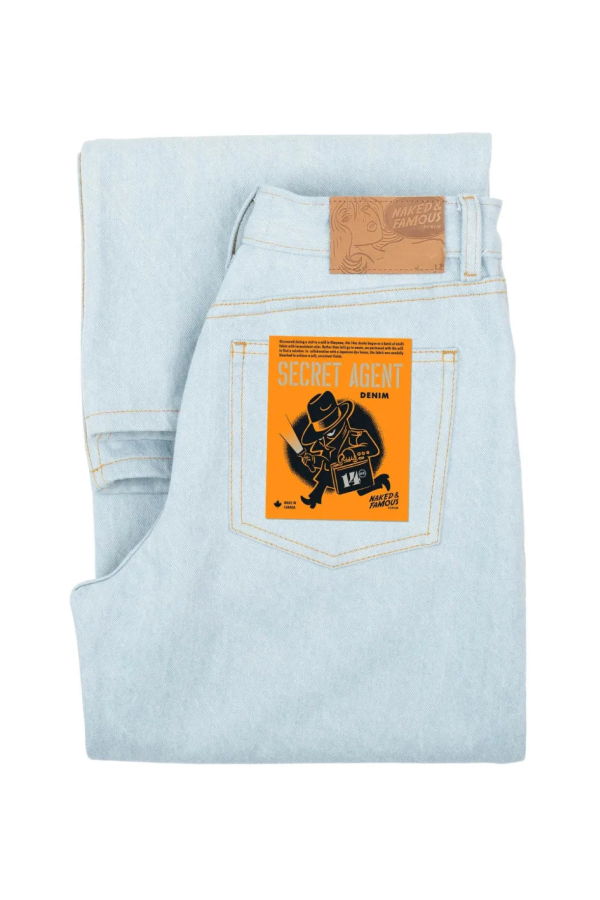 Naked & Famous Wide Wild West Jeans - Blue