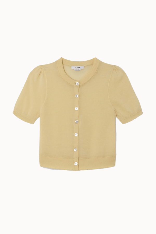 RE/DONE The Drift Cashmere Cardigan - Shortbread