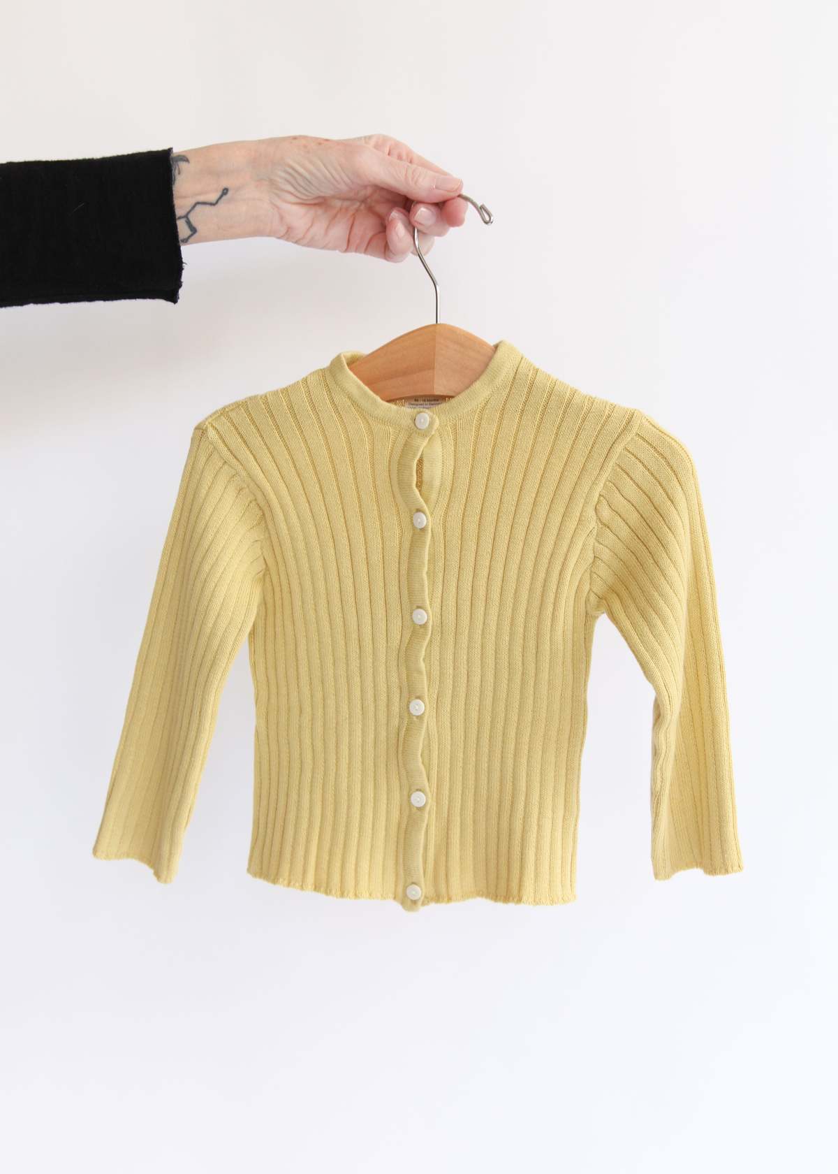 KIDS Serendipity Organics Baby Rib Cardigan - Image 2 of 3