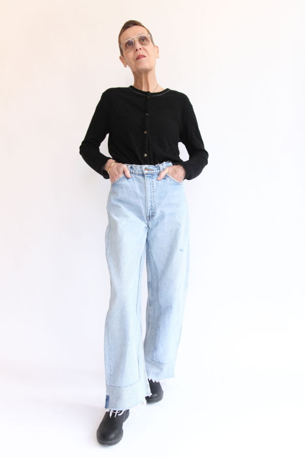 B Sides Reworked Culotte Jeans - Indigo