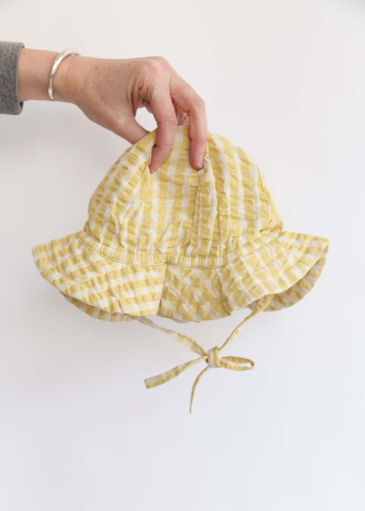 Serendipity Organics Sun Hat Hat - Lemon Checks - Image 2 of 2