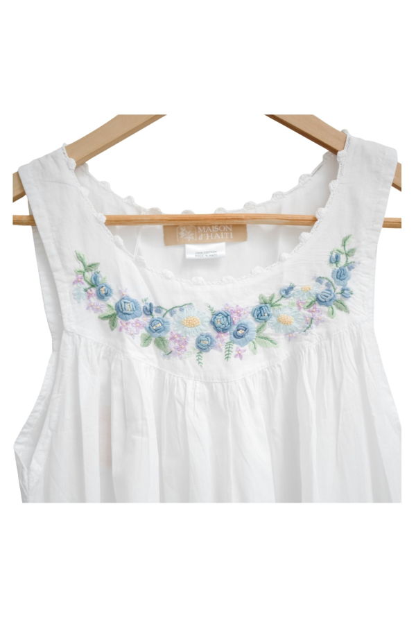 Maison d'Haiti Blue Rosebud Nightgown