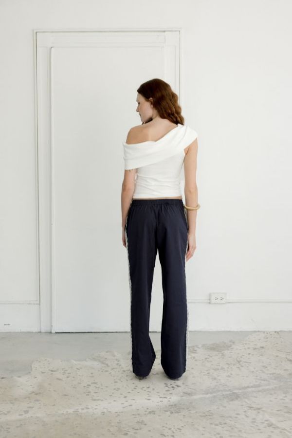 A Bronze Age Sofina Pants - Navy / Cream Lace