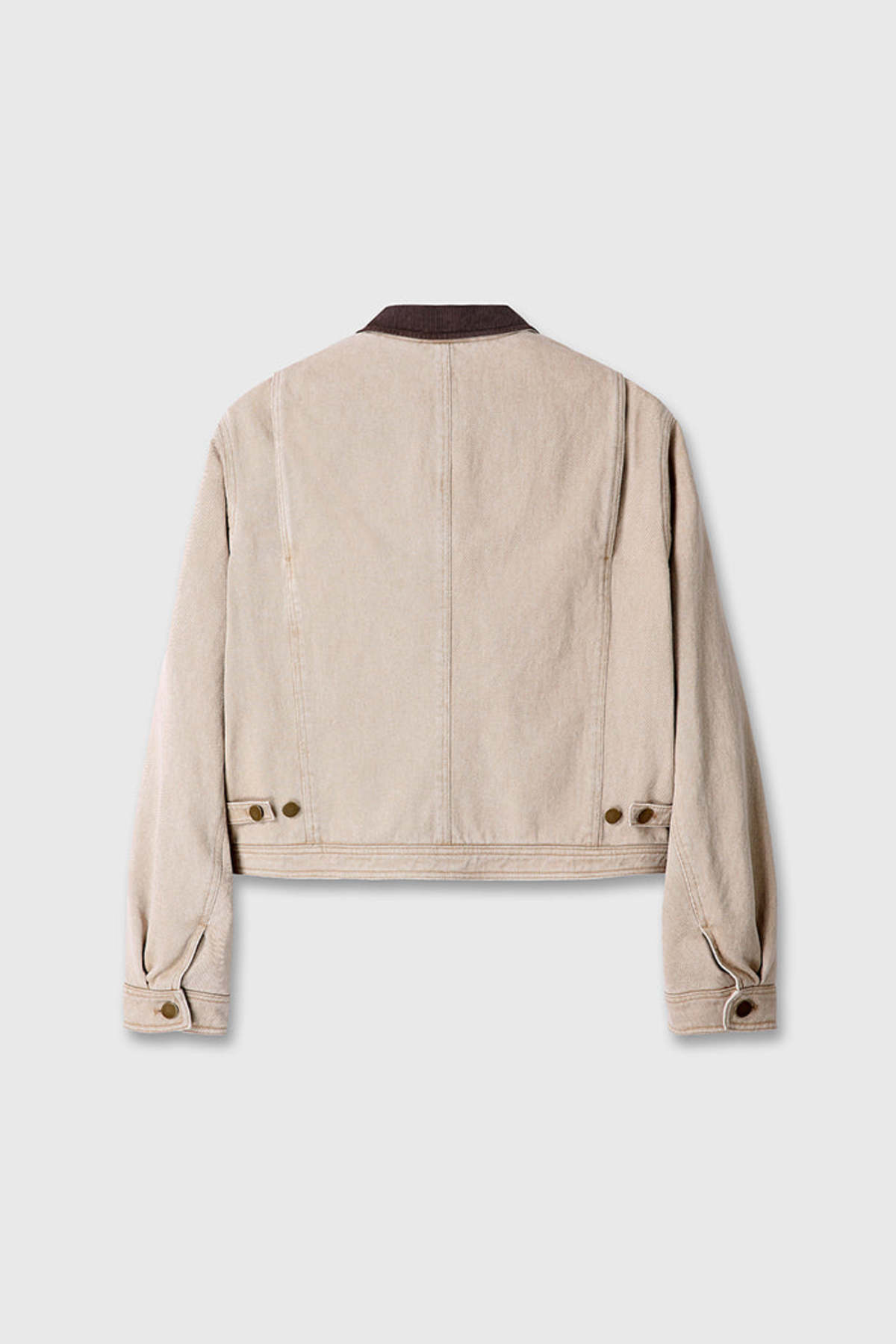 TONYWACK Cropped Work Jacket - Washed Beige - Image 2 of 6