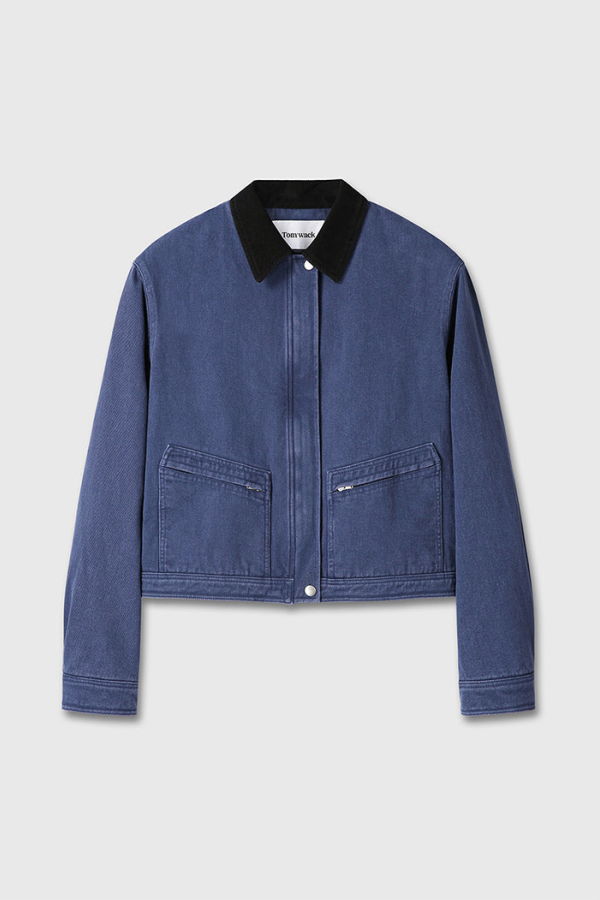 TONYWACK Cropped Work Jacket - Washed Blue
