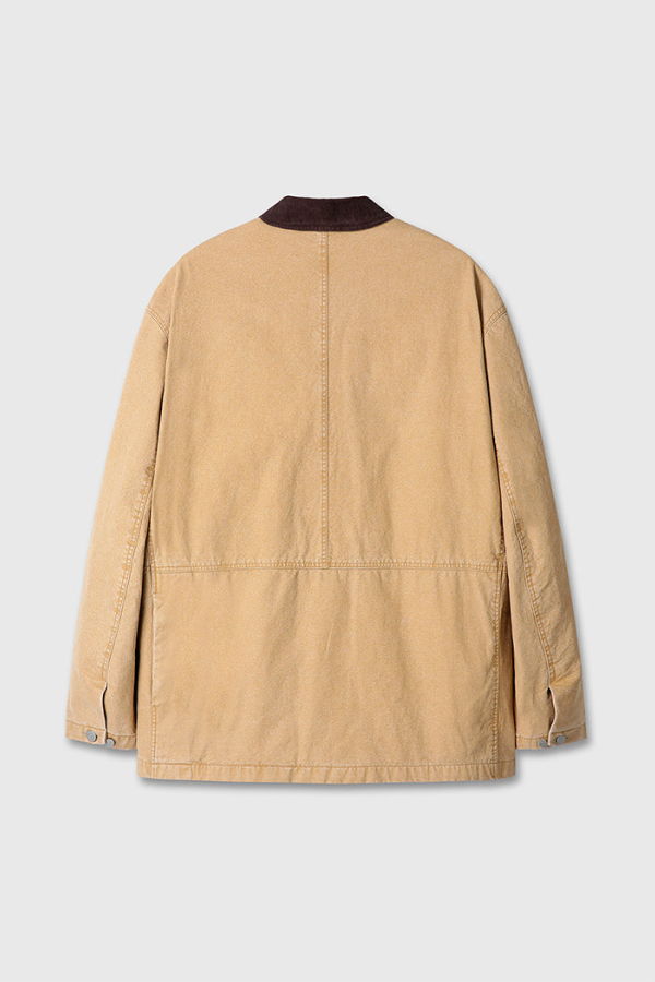 TONYWACK Garment Washed Barn Jacket - Faded Beige