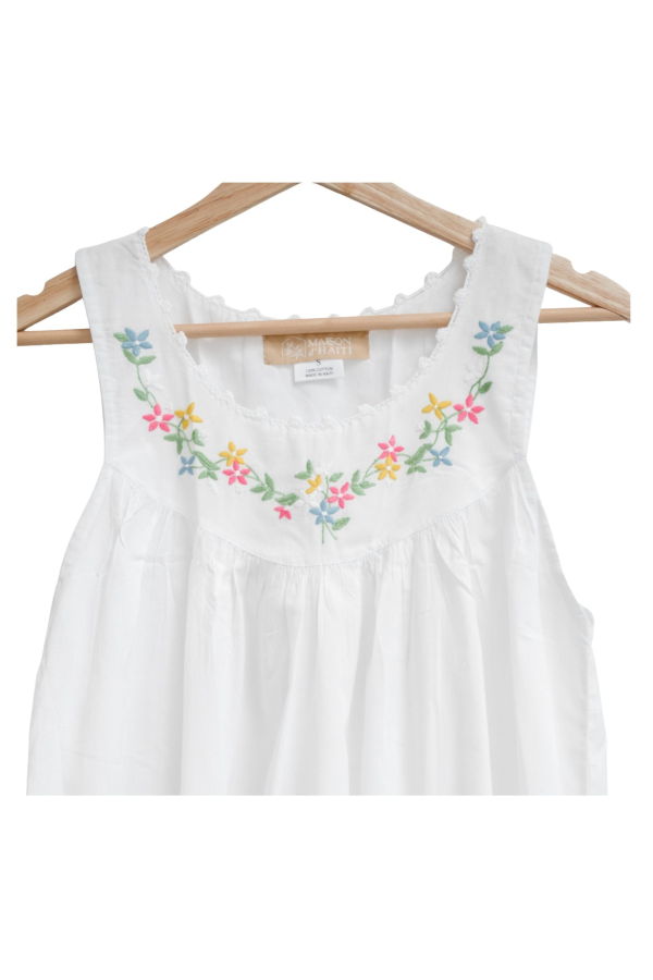 Maison d'Haiti Mixed Flower Garland Nightgown