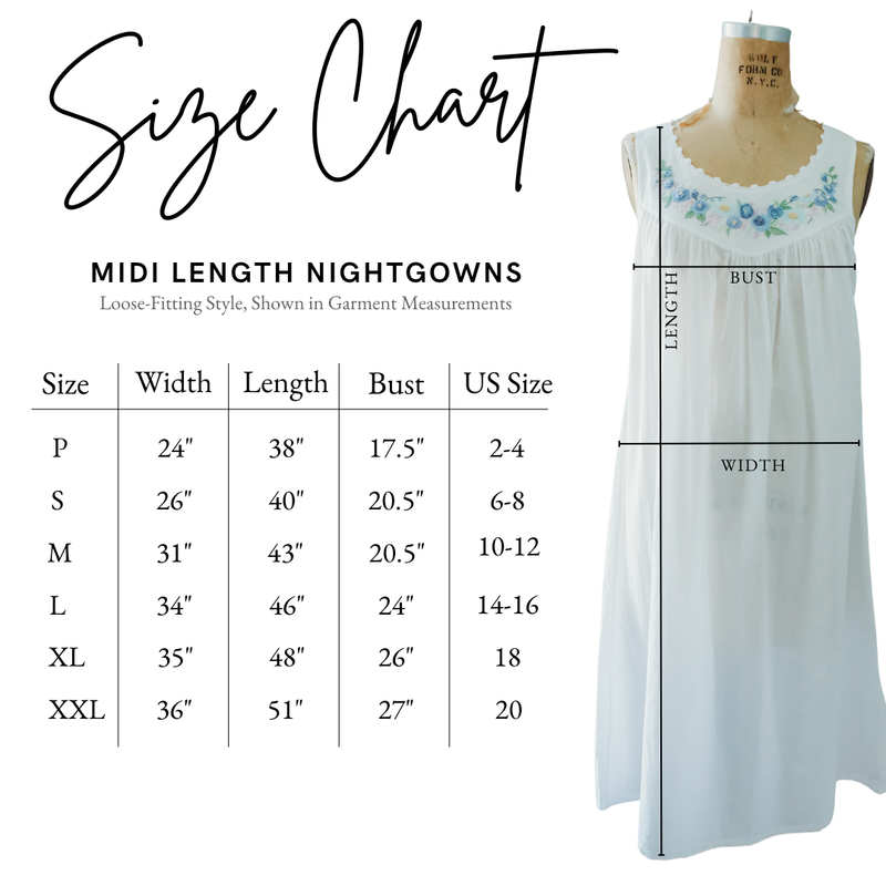 Maison d'Haiti Mixed Flower Garland Nightgown