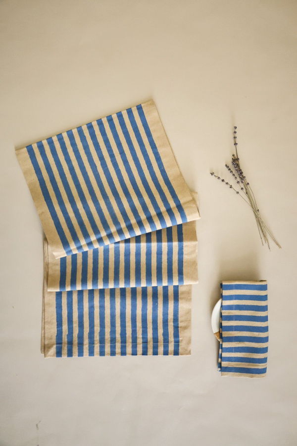 Ninéh Oh! Stripes Block Print Napkins, Set of 4