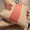 Darzah Palestinian Red Pillow Cover - Thumbnail 3