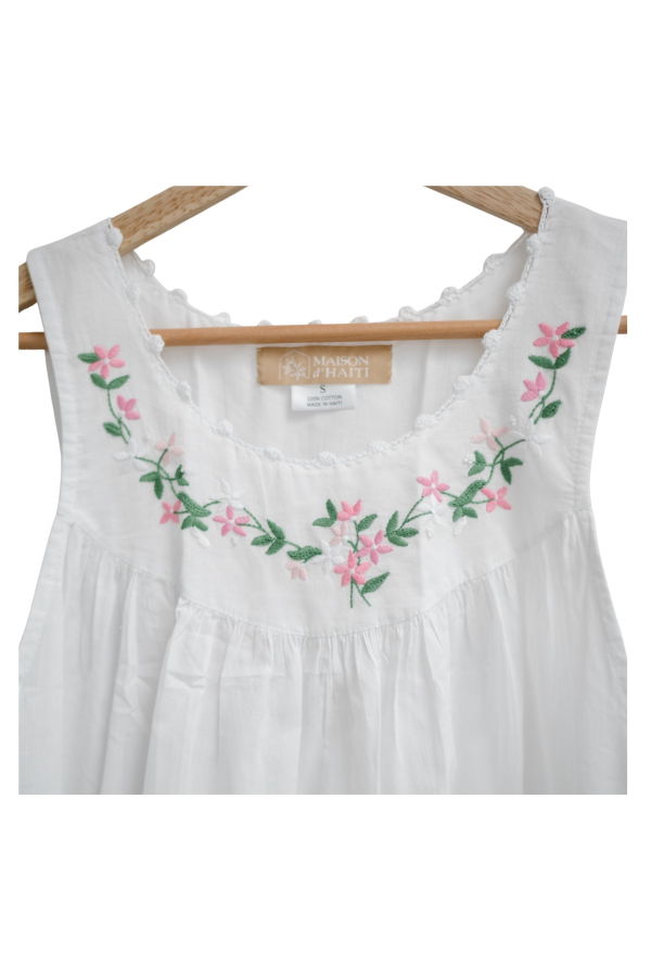 Maison d'Haiti Pink Garland Nightgown