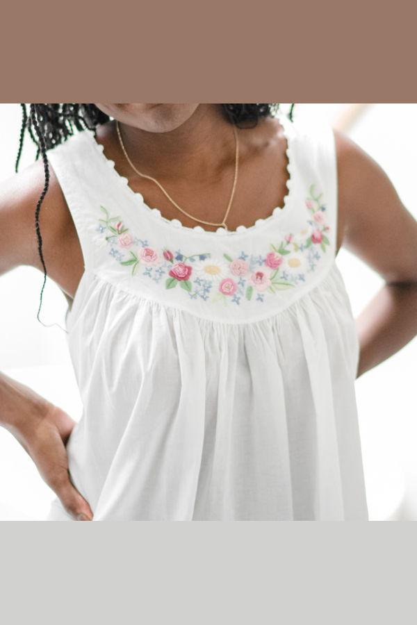 Maison d'Haiti Rosebud Nightgown