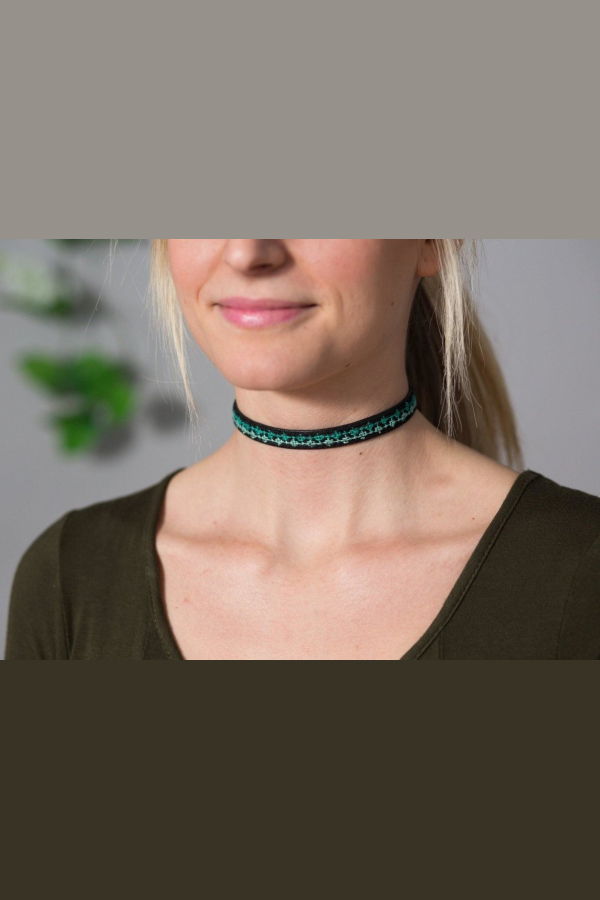 Darzah Rana Choker / Wrap Bracelet - Teal