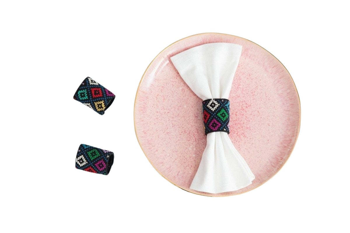 Darzah Tatreez Napkin Rings - Image 1 of 2