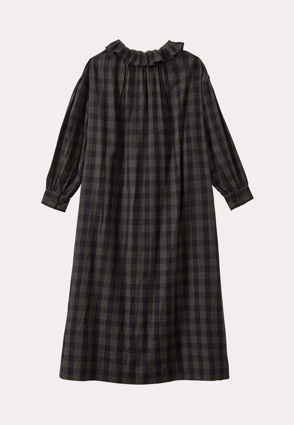 Caramel Frill Collar Dress