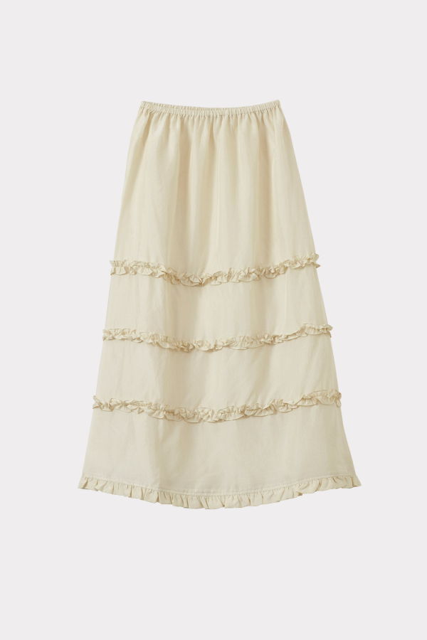 Caramel Verity Silk Skirt