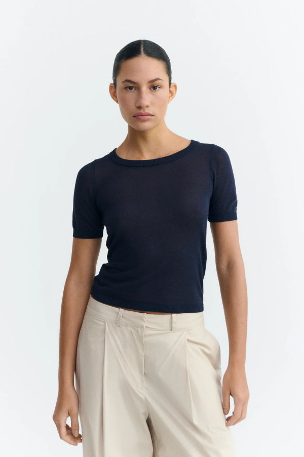 Thinking MU Sheer Knit Top
