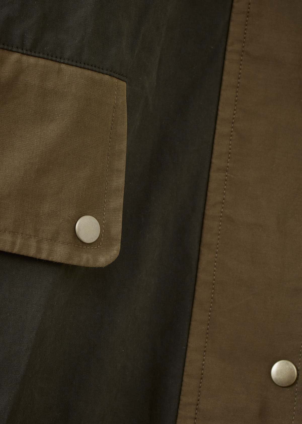 Caramel WOMAN OVERSIZED MAC - DARK PINE GREEN - Image 9 of 9