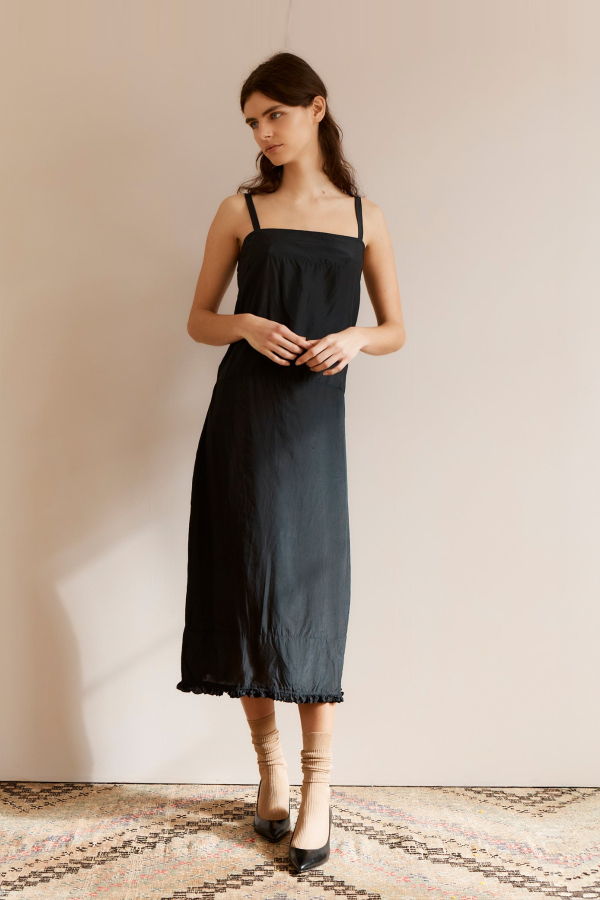 Caramel A-Line Slip Dress