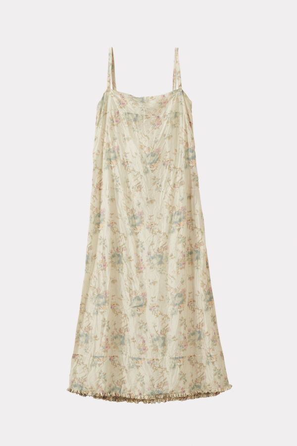 Caramel A-Line Slip Dress