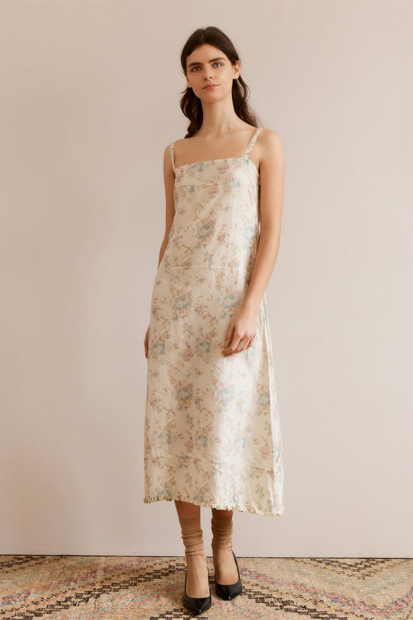 Caramel A-Line Slip Dress