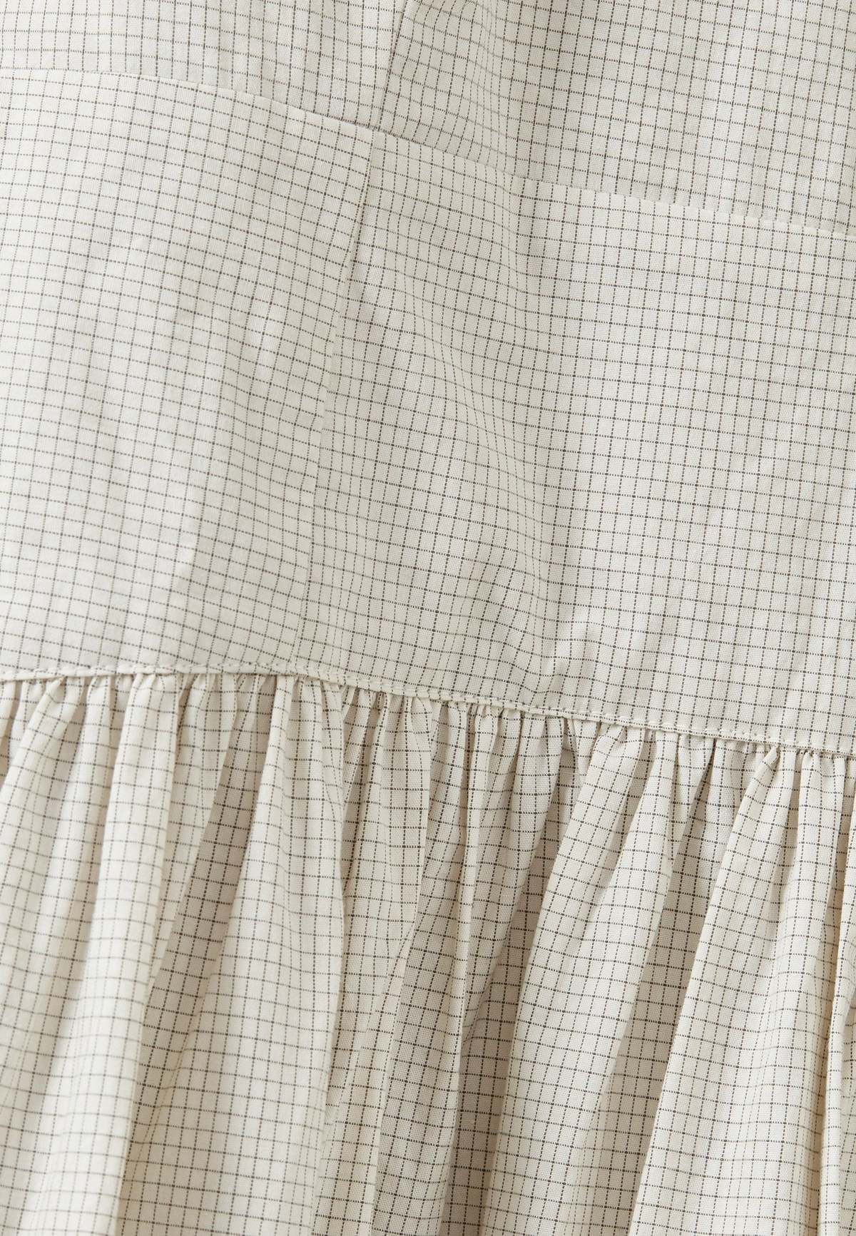 Caramel Panelled Cotton Dress - Image 3 of 4