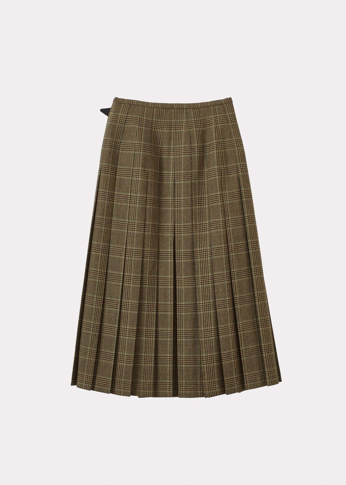 Kids Caramel Kilt - Grey/Green Tartan - Image 4 of 5