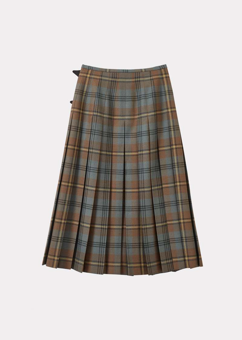 Caramel Kilt - Yellow/Black Check
