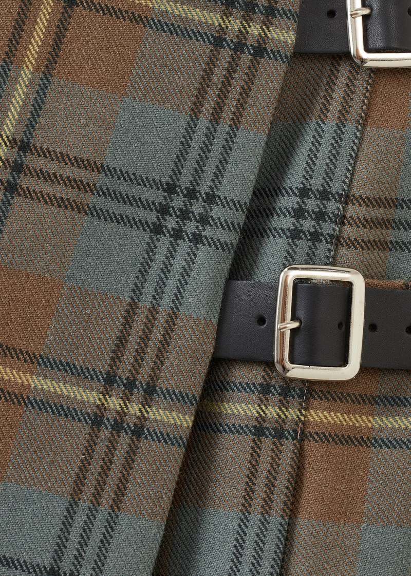 Caramel Kilt - Yellow/Black Check