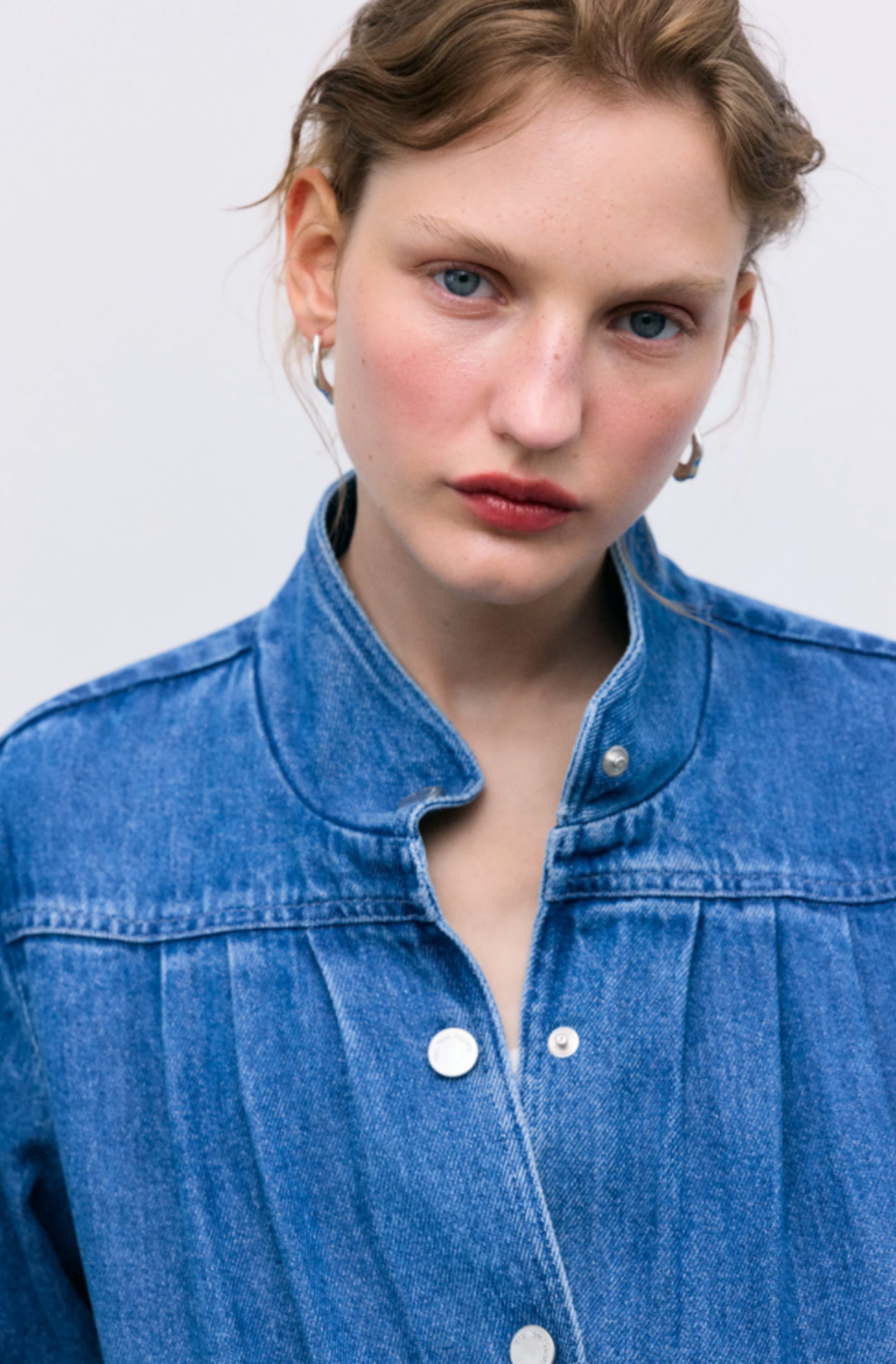 The New Society Tencel Jacket Mid Denim - Image 2 of 5