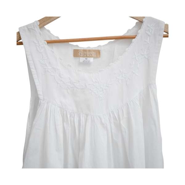 Maison d'Haiti White Garland Nightgown