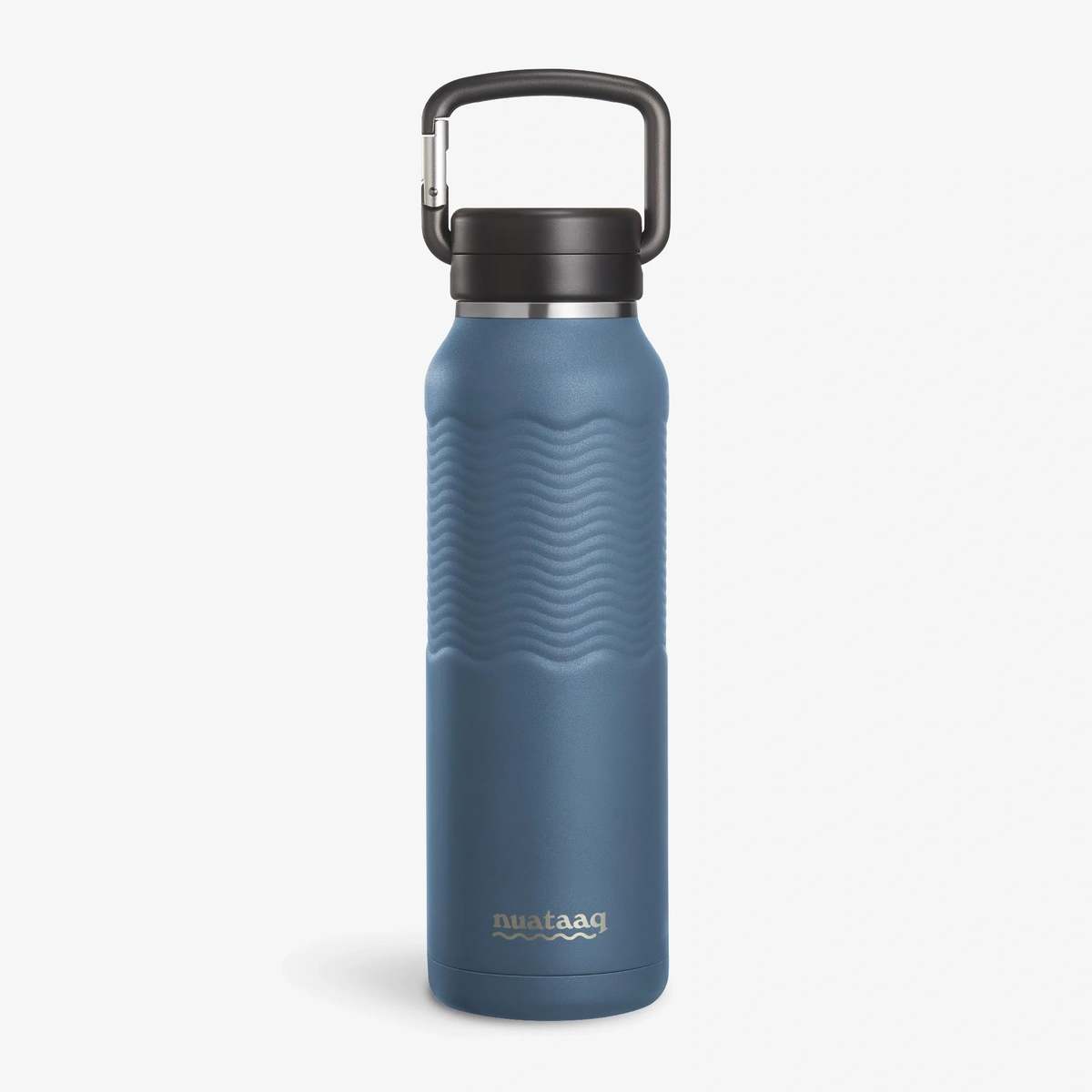 Nuataaq Carabiner Water Bottle with Clip Cap, 34oz / 1L - Lake Blue - Image 1 of 8
