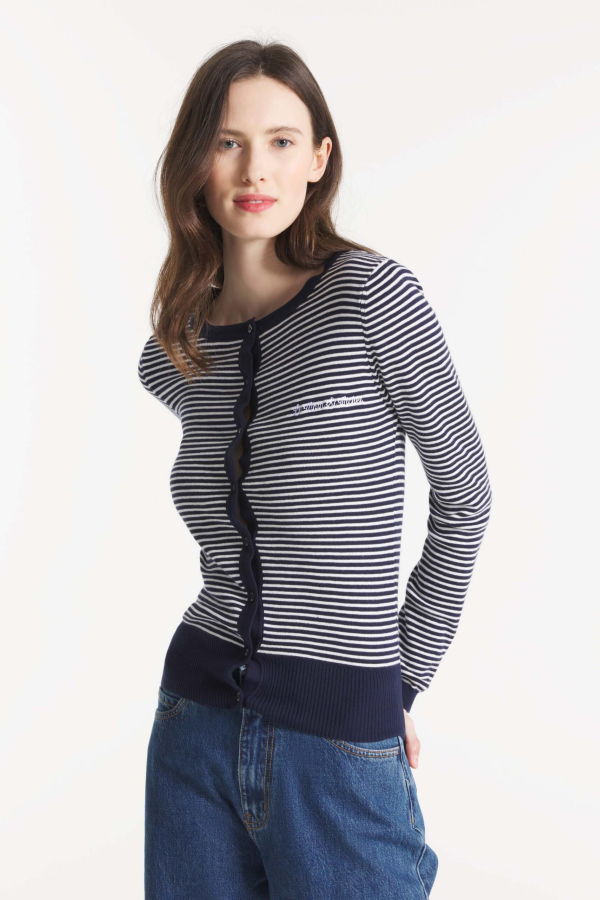 Le Mont St. Michel Grada Striped Cardigan