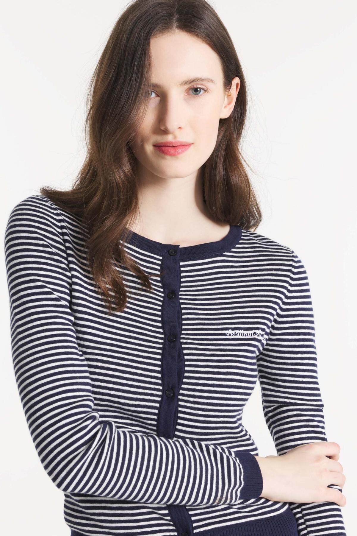 Le Mont St. Michel Grada Striped Cardigan - Image 3 of 3