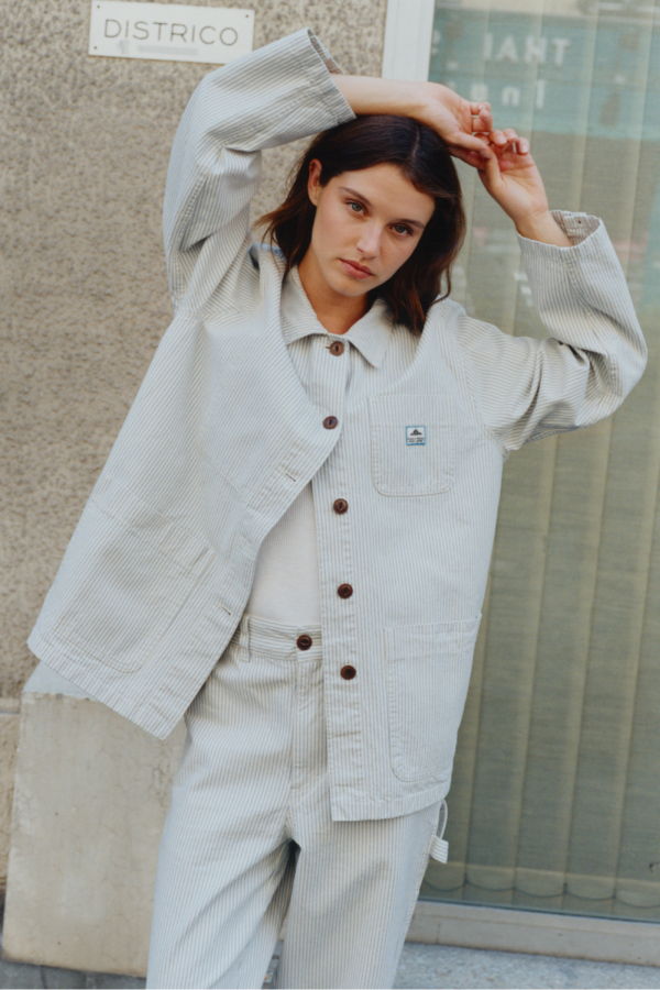 Le Mont St. Michel Vame Stripe Work Jacket