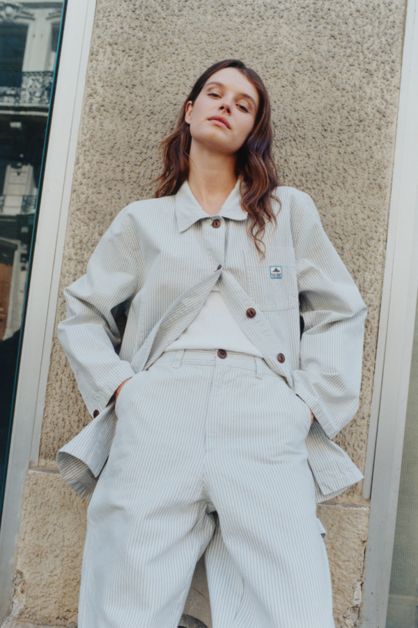 Le Mont St. Michel Vame Stripe Work Jacket