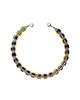 Her New Tribe Karat and Blue Lace Agate Bead Two Sundry Necklace - Gold - Thumbnail 1