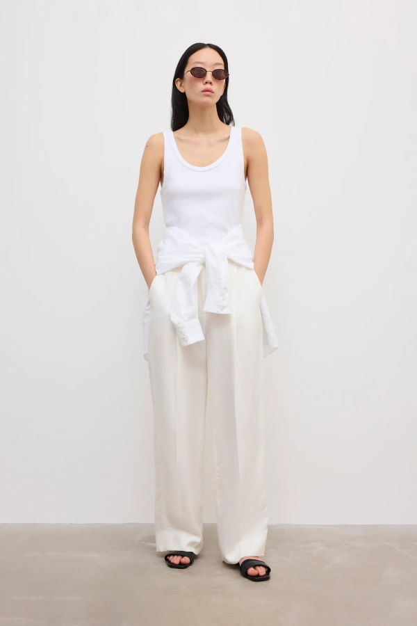 House of Dagmar Relaxed Linen Trouser