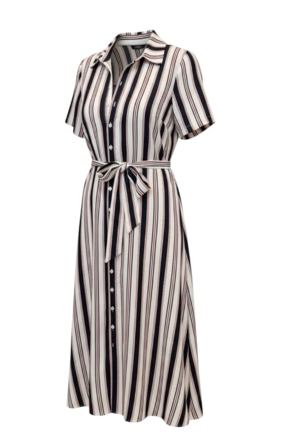 LITTLE LIES Horizon Dress - Beige Stripe